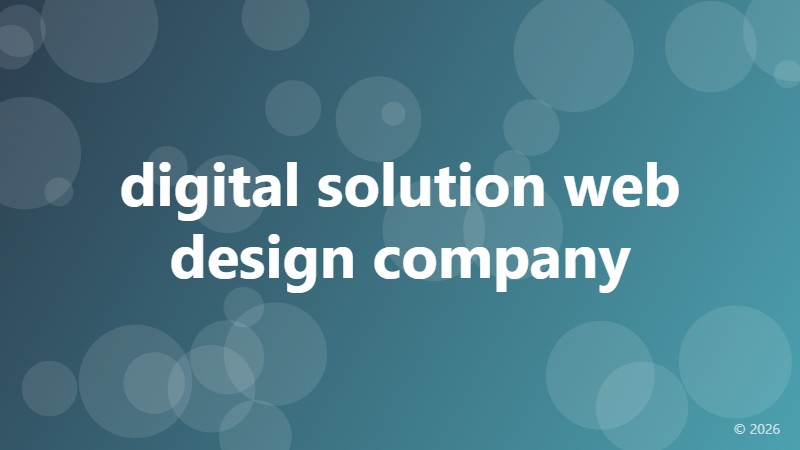 digital solution web design company