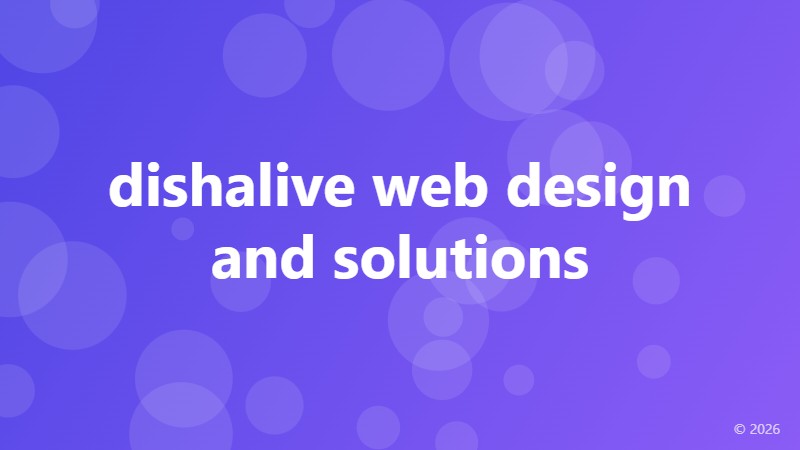 dishalive web design and solutions