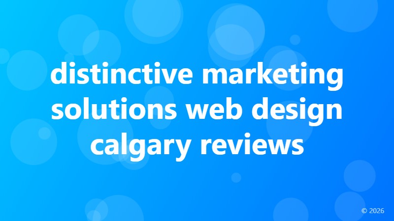 distinctive marketing solutions web design calgary reviews