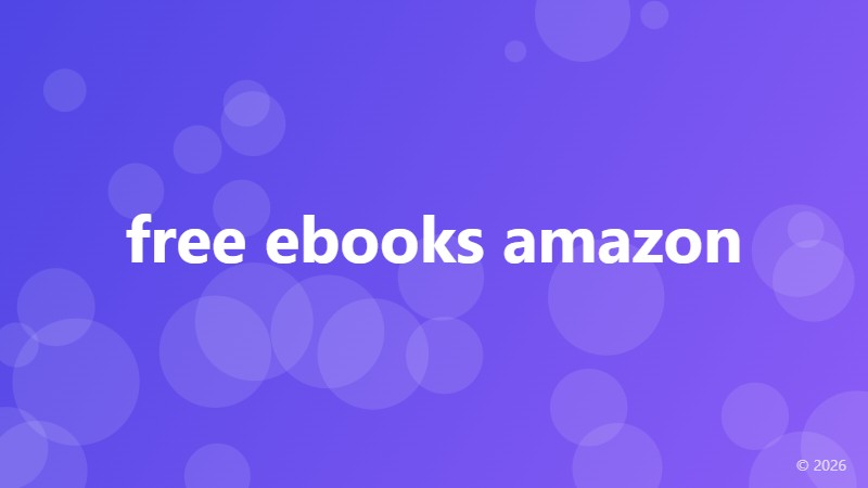 free ebooks amazon