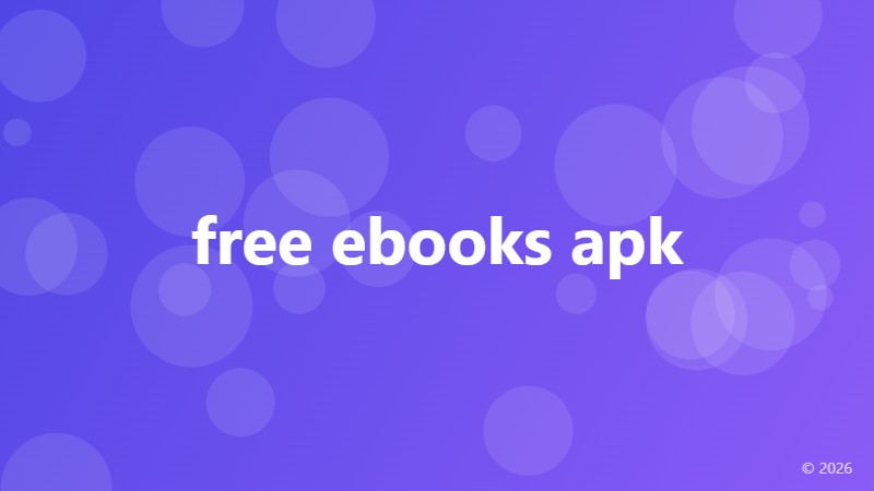 free ebooks apk