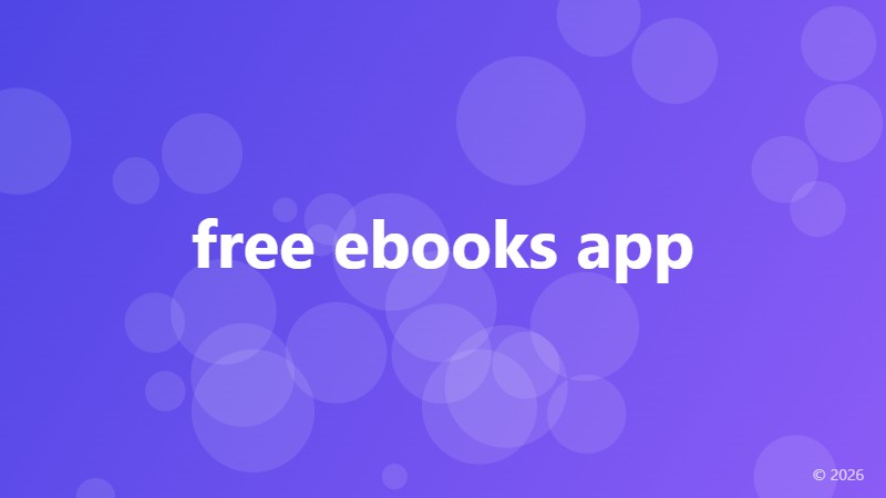 free ebooks app