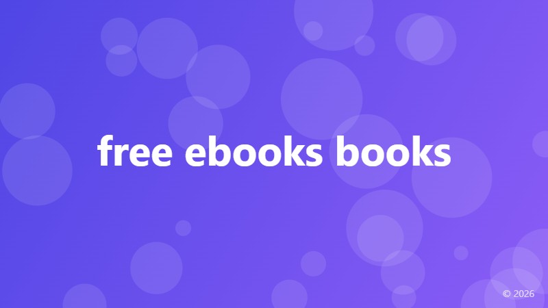 free ebooks books