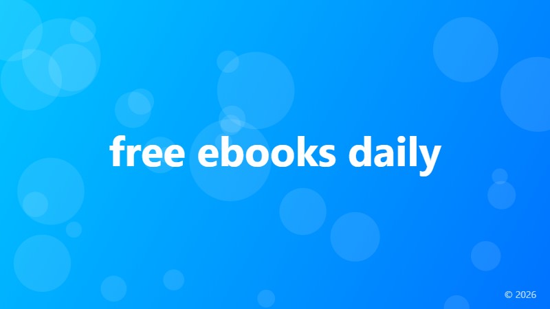 free ebooks daily