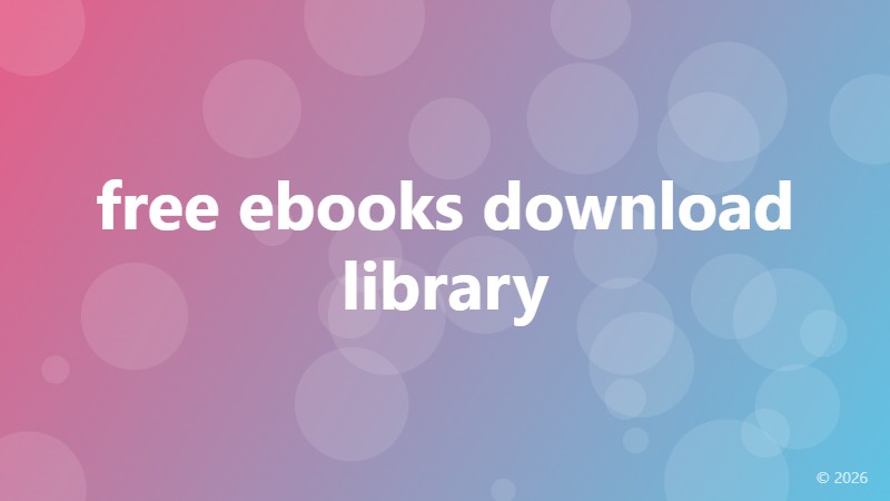 free ebooks download library
