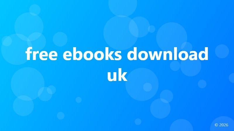 free ebooks download uk