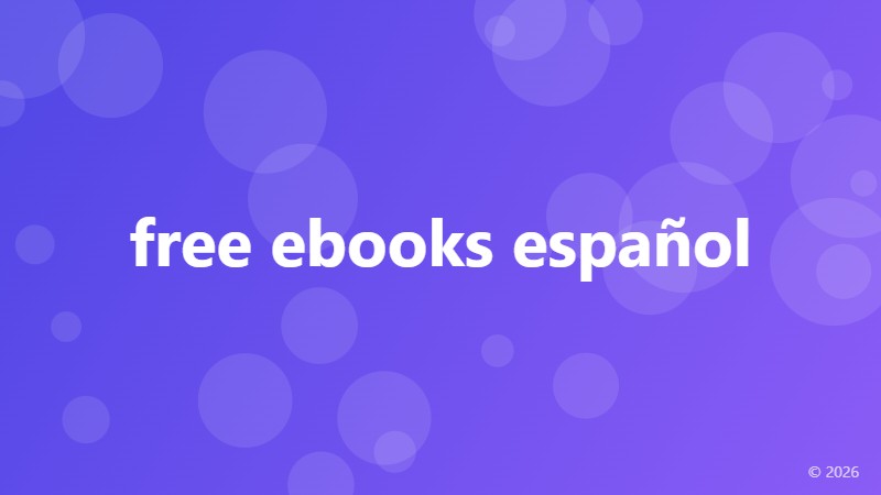 free ebooks español