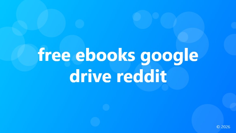 free ebooks google drive reddit