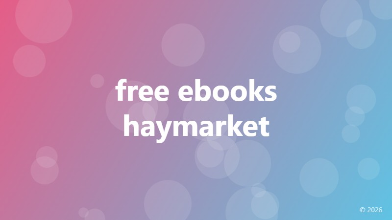 free ebooks haymarket