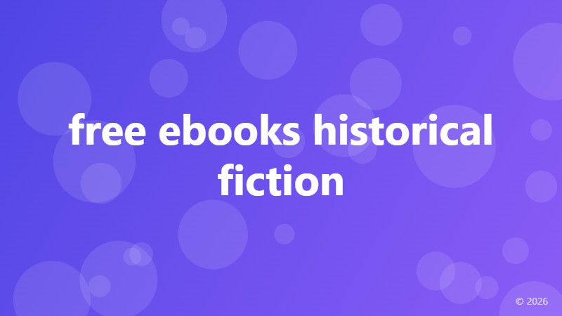 free ebooks historical fiction