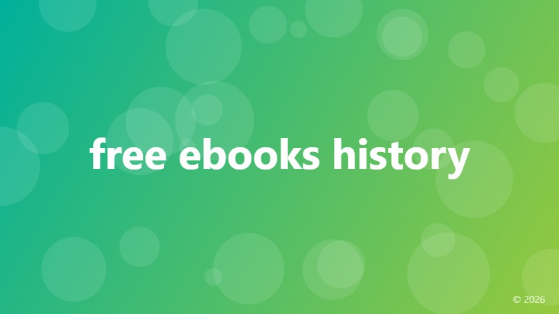 free ebooks history