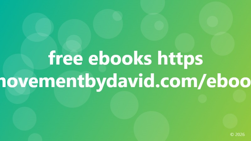 free ebooks https //movementbydavid.com/ebooks/