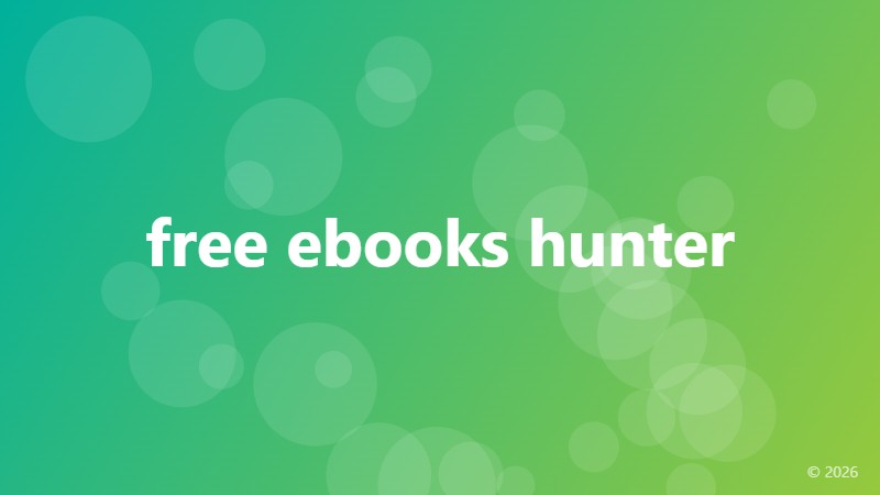 free ebooks hunter