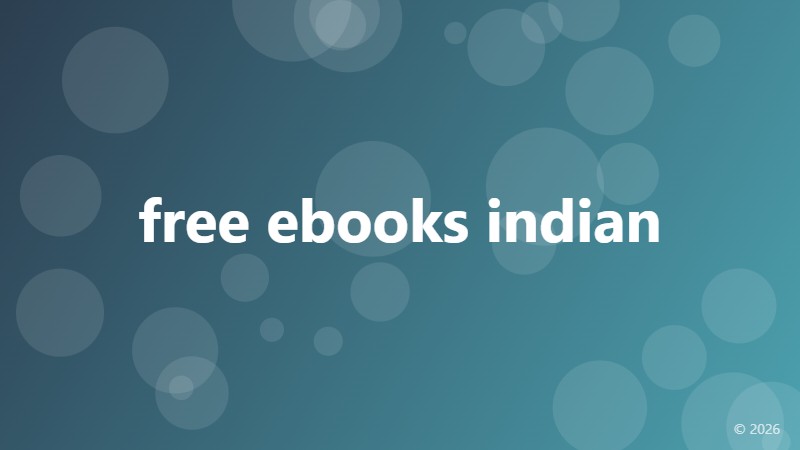 free ebooks indian