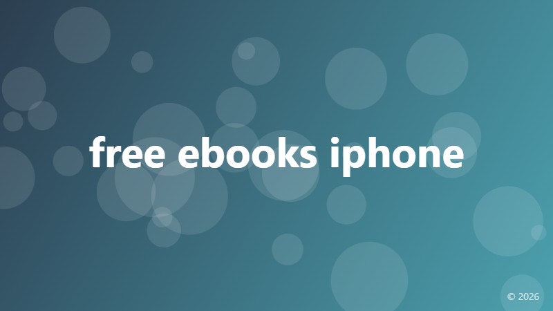 free ebooks iphone