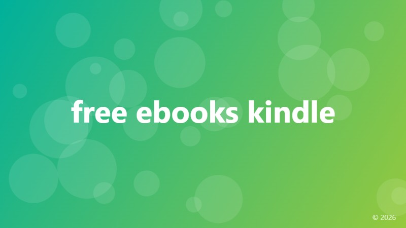 free ebooks kindle