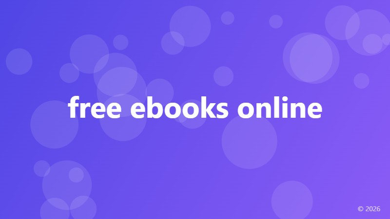 free ebooks online