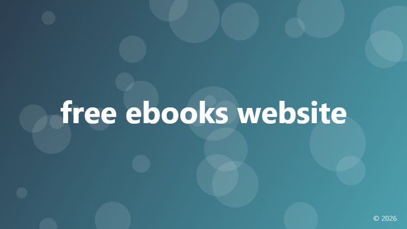 free ebooks website