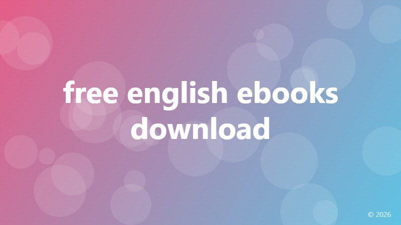 free english ebooks download