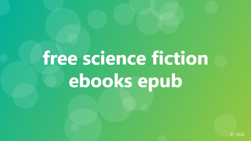 free science fiction ebooks epub