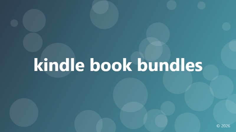 kindle book bundles