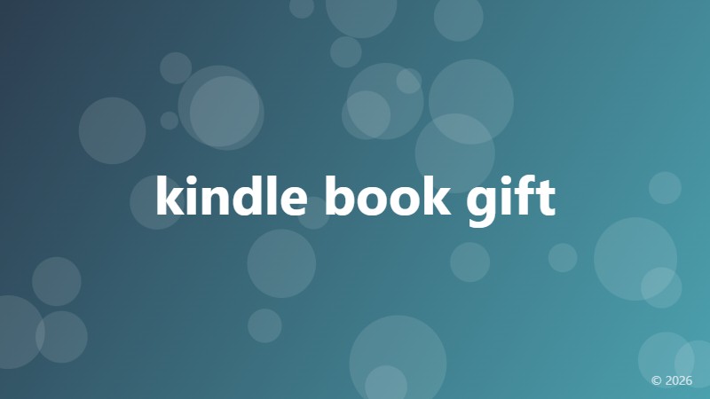 kindle book gift