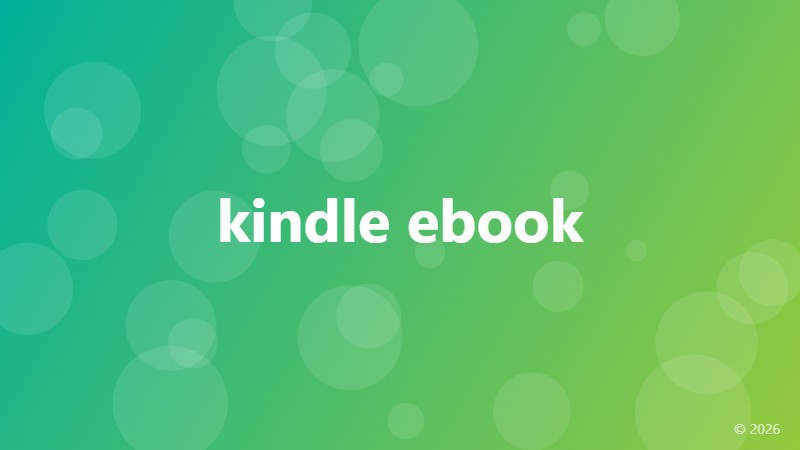 kindle ebook