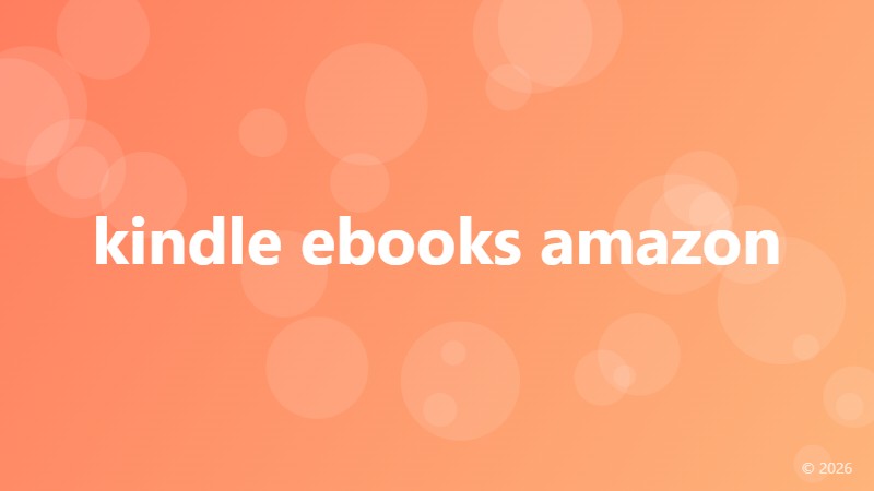 kindle ebooks amazon