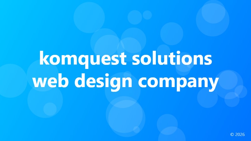 komquest solutions web design company