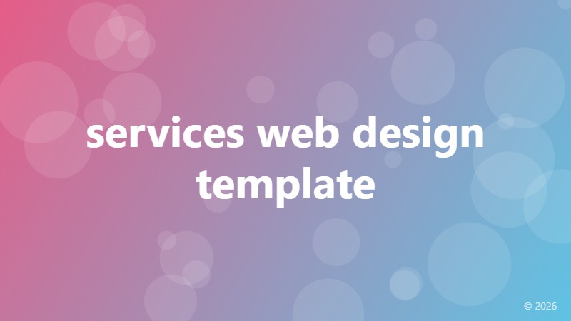 services web design template