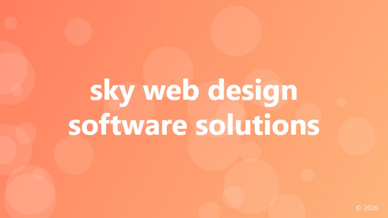 sky web design software solutions