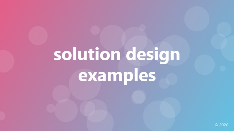 solution design examples