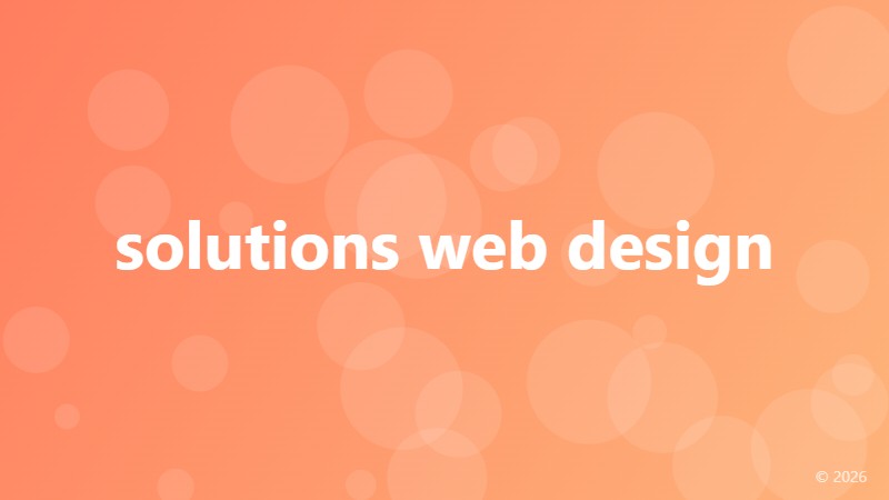 solutions web design