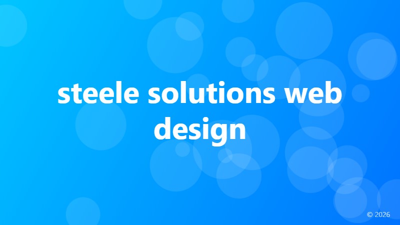 steele solutions web design